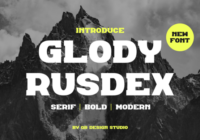 Glody Rusdex Font - Featured Image