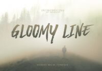 Gloomy Line Font - Featured Image