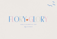 Glory Flory Font - Featured Image
