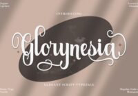 Glorynesia Font - Featured Image
