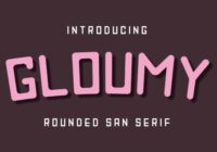 Gloumy Font - Featured Image