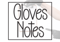 Gloves Notes Font - Featured Image