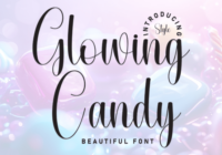 Glowing Candy Font - Featured Image