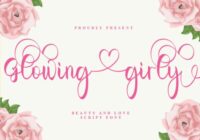 Glowing Girly Font - Featured Image