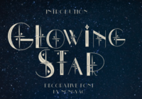 Glowing Star Font - Featured Image
