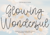 Glowing Wonderful Font - Featured Image