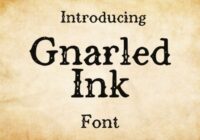 Gnarled Ink Font - Featured Image
