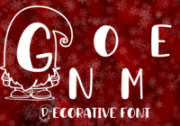 Gnome Chrismas Font - Featured Image