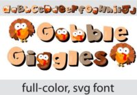 Gobble Giggles Font - Featured Image