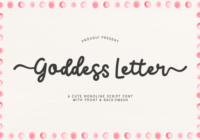 Goddess Letter Font - Featured Image