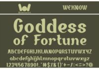 Goddess of Fortune Font - Featured Image