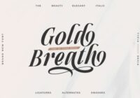 Gold Breath Font - Featured Image