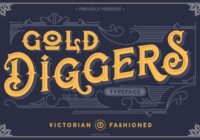Gold Diggers Font - Featured Image