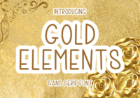 Gold Elements Font - Featured Image