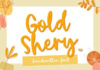 Gold Shery Font - Featured Image