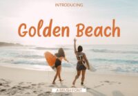 Golden Beach Font - Featured Image