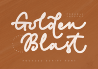 Golden Blast Font - Featured Image