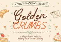 Golden Crumbs Font - Featured Image