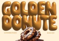 Golden Donut Font - Featured Image