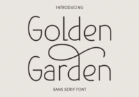 Golden Garden Font - Featured Image
