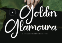 Golden Glamoura Font - Featured Image