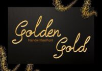Golden Gold Font - Featured Image