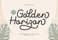 Golden Horizon Font - Featured Image