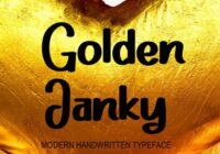 Golden Janky Font - Featured Image