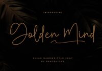Golden Mind Font - Featured Image