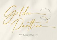 Golden Partline Font - Featured Image
