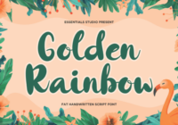 Golden Rainbow Font - Featured Image