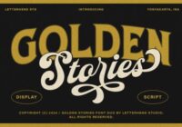 Golden Stories Font - Featured Image