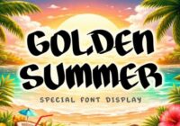 Golden Summer Font - Featured Image