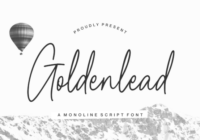 Goldenlead Font - Featured Image