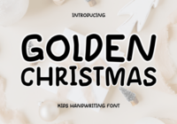 Goldern Christmas Font - Featured Image