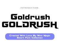 Goldrush Font - Featured Image