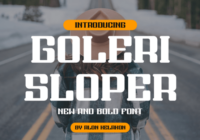Goleri Sloper Font - Featured Image