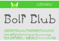 Golf Club Font - Featured Image