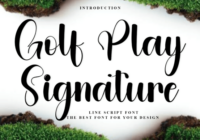 Golf Play Signature Font - Featured Image
