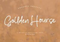 Gollden Hourse Font - Featured Image