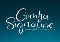 Gomha Signature Font - Featured Image