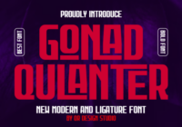 Gonad Qulanter Font - Featured Image