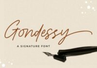 Gondessy Font - Featured Image
