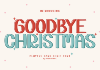 Goodbye Christmas Font - Featured Image