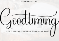Goodtiming Font - Featured Image