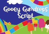 Gooey Gumdrops Script Font - Featured Image