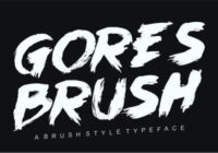 Goresbrush Font - Featured Image