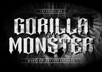 Gorilla Monster Font - Featured Image
