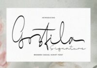 Gosfila Signature Font - Featured Image