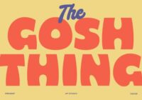 Gosh Thing Font - Featured Image